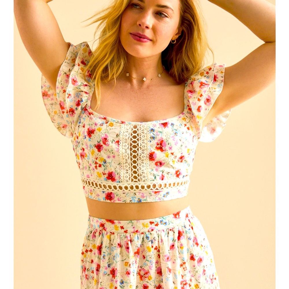 May Floral Embroidered Top